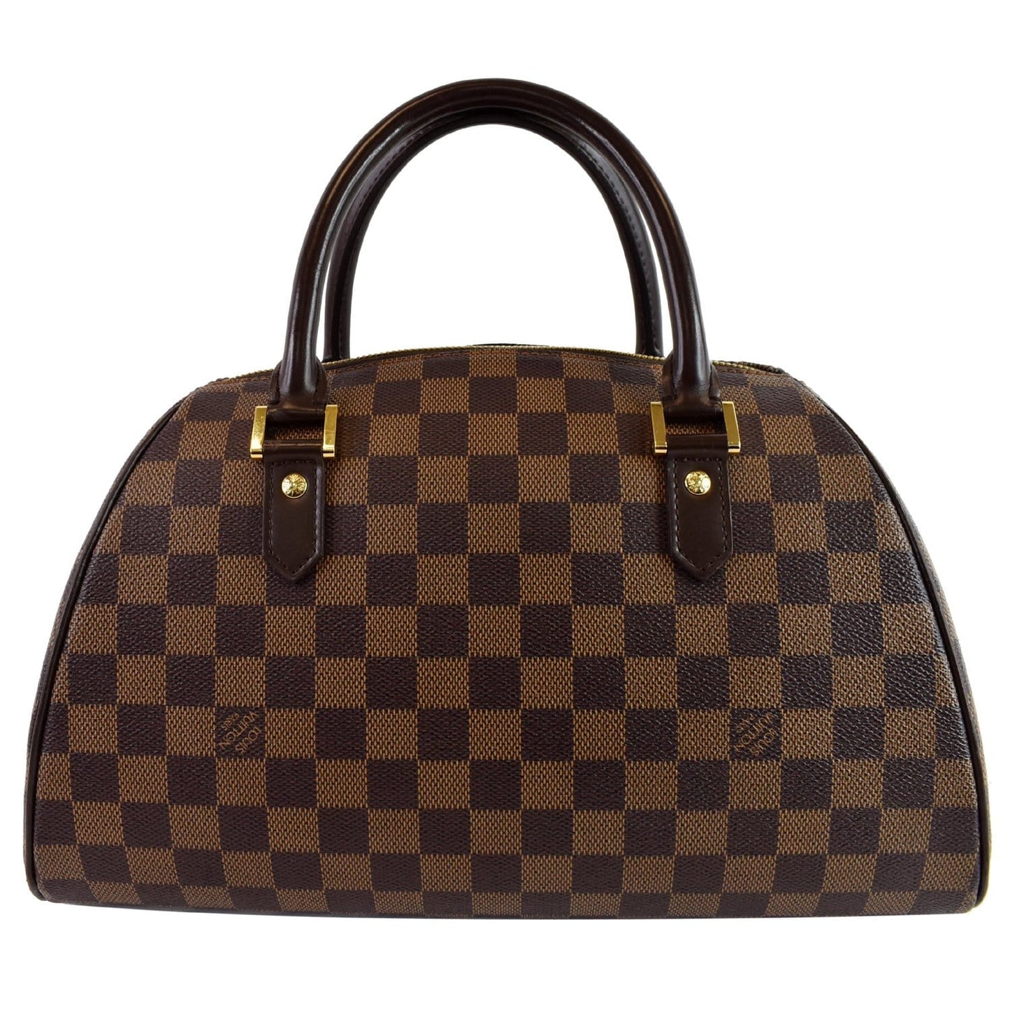 Louis Ribera Mm Damier Ebene Satchel Bag Brown Travel Bag