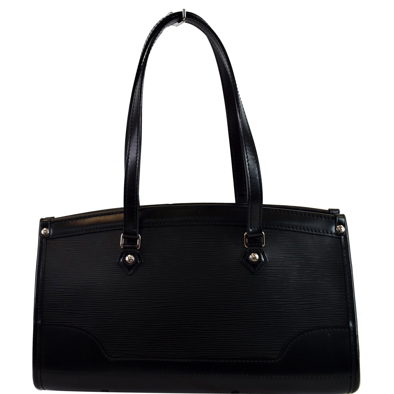 Louis Madeleine Pm Epi Shoulder Bag Leather Black