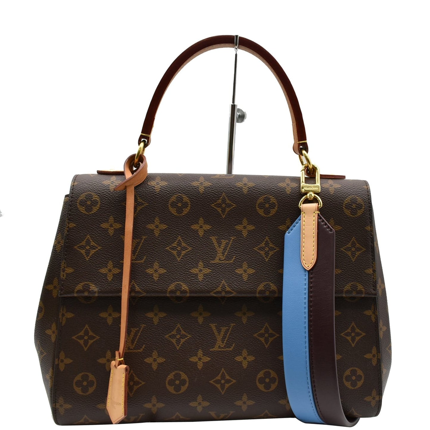 Louis Cluny Mm Shoulder Bag Canvas Monogram Brown 2