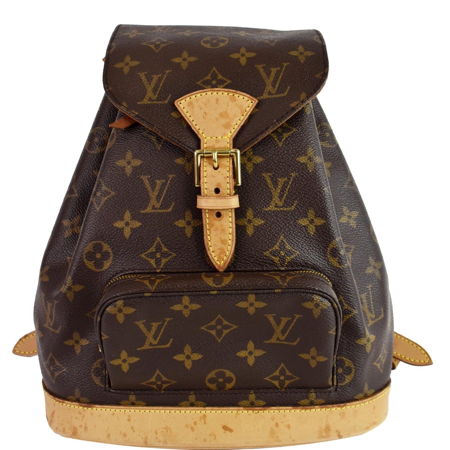 Louis Montsouris Mm Backpack Bag Canvas Monogram Bag Brown