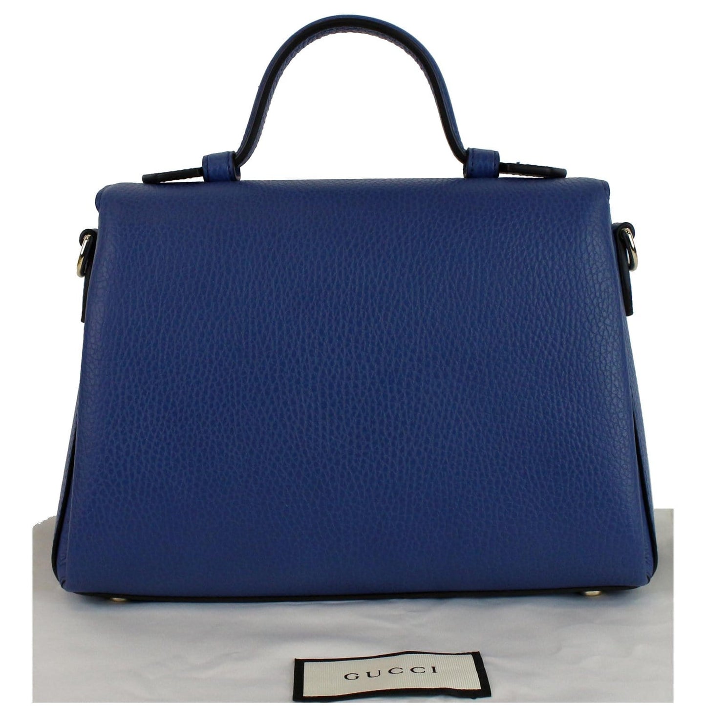 Gucci Interlocking Shoulder Bag Leather Blue