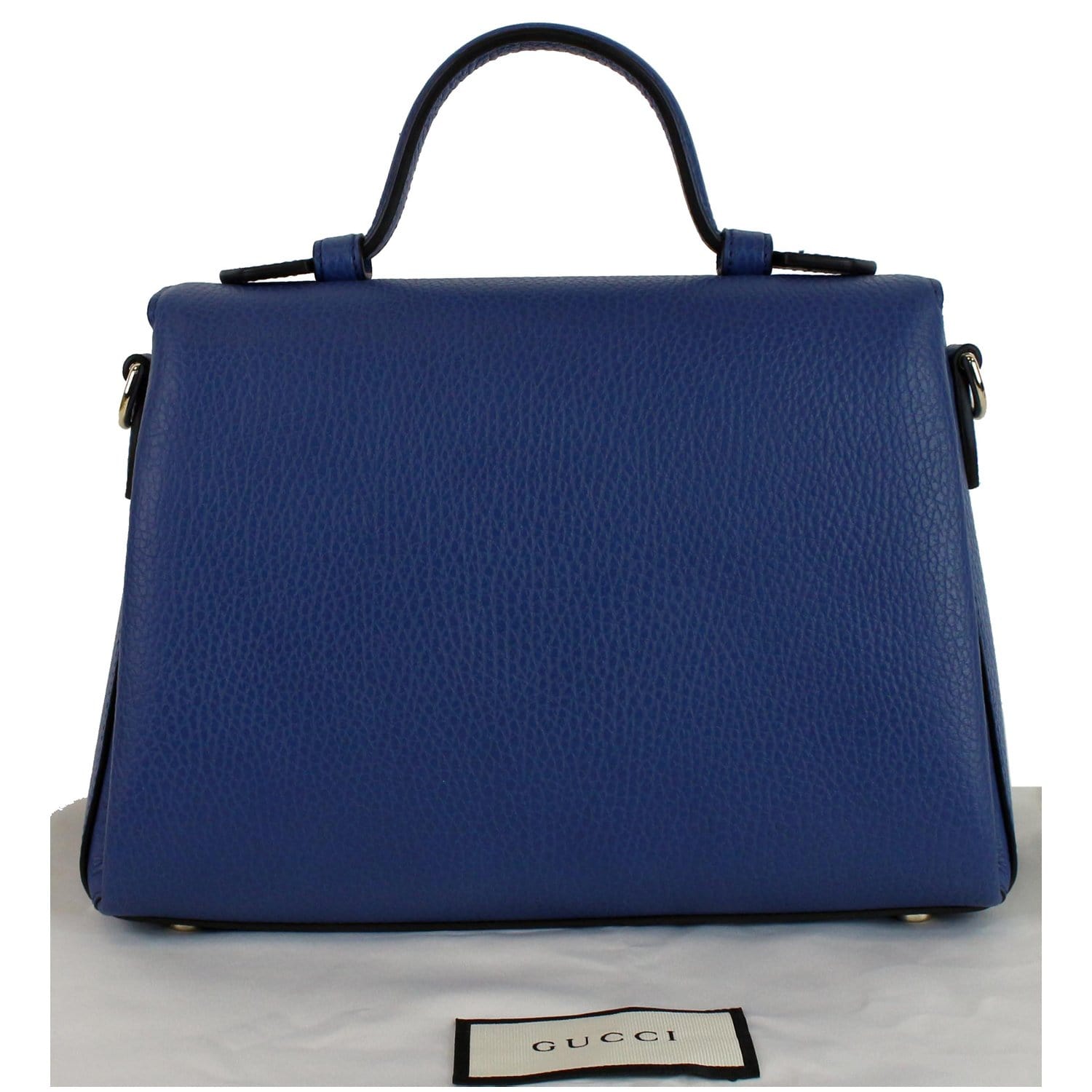 Gucci Interlocking Shoulder Bag Leather Blue