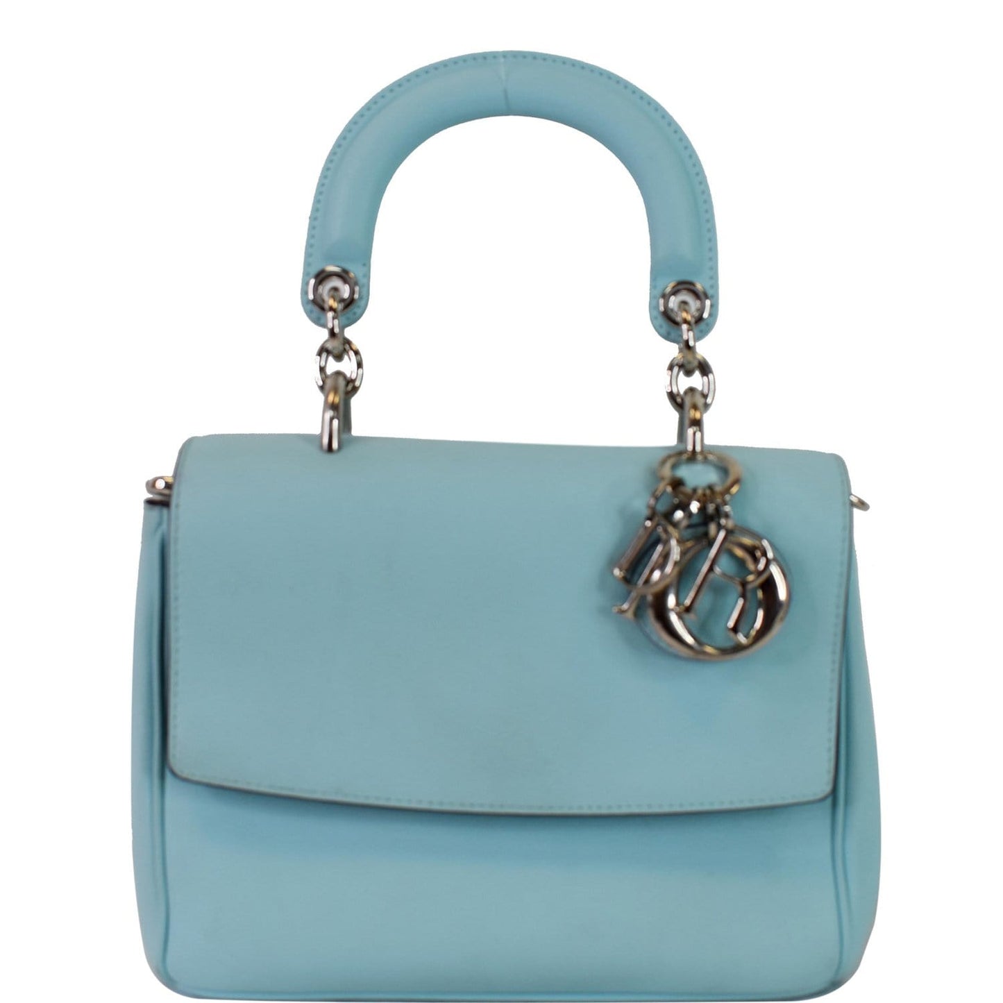 Dior Be Flap Shoulder Bag Light Leather Blue