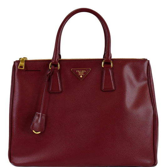 Prada Lux Saffiano Tote Bag Leather Red