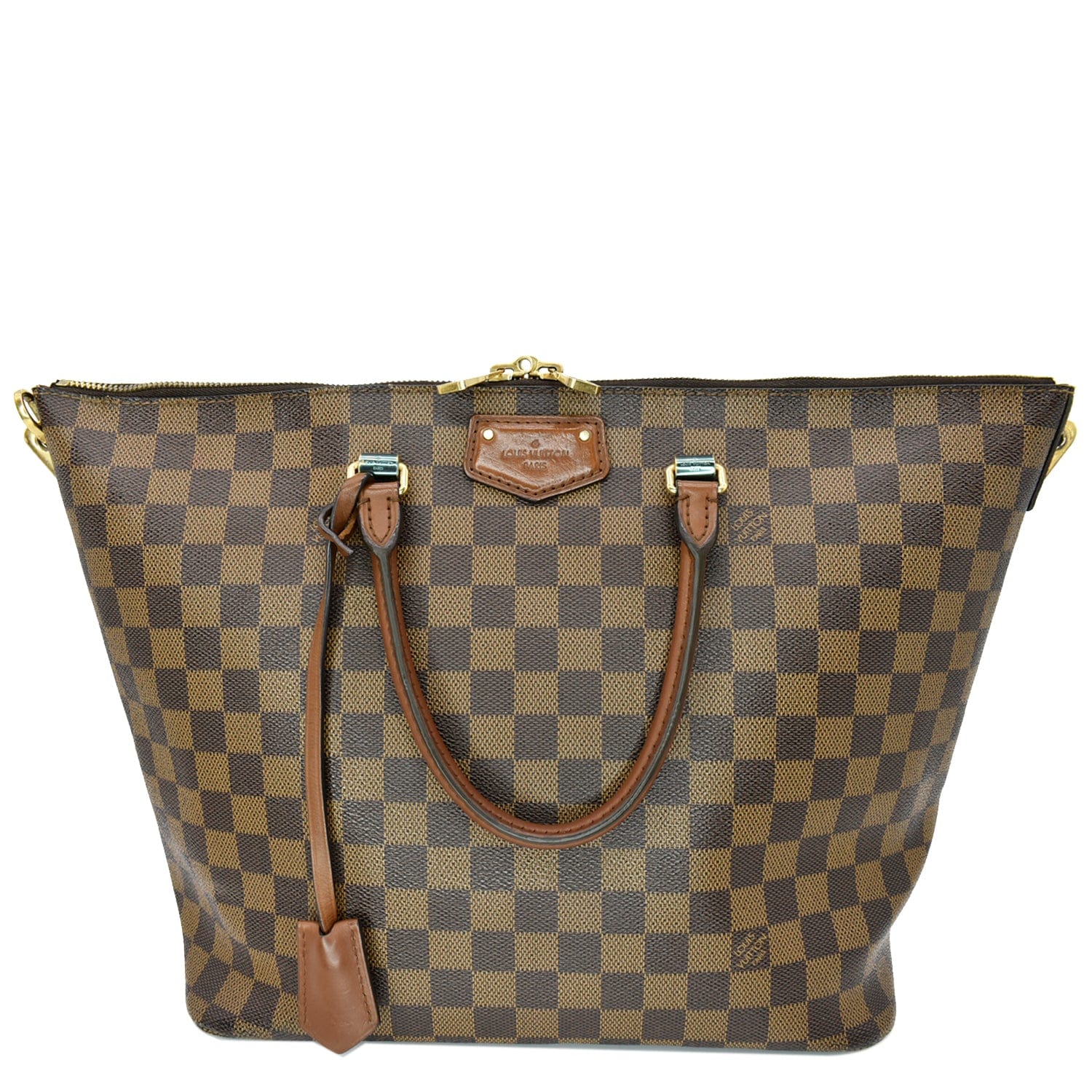 Louis Belmont Damier Ebene Shoulder Bag Brown