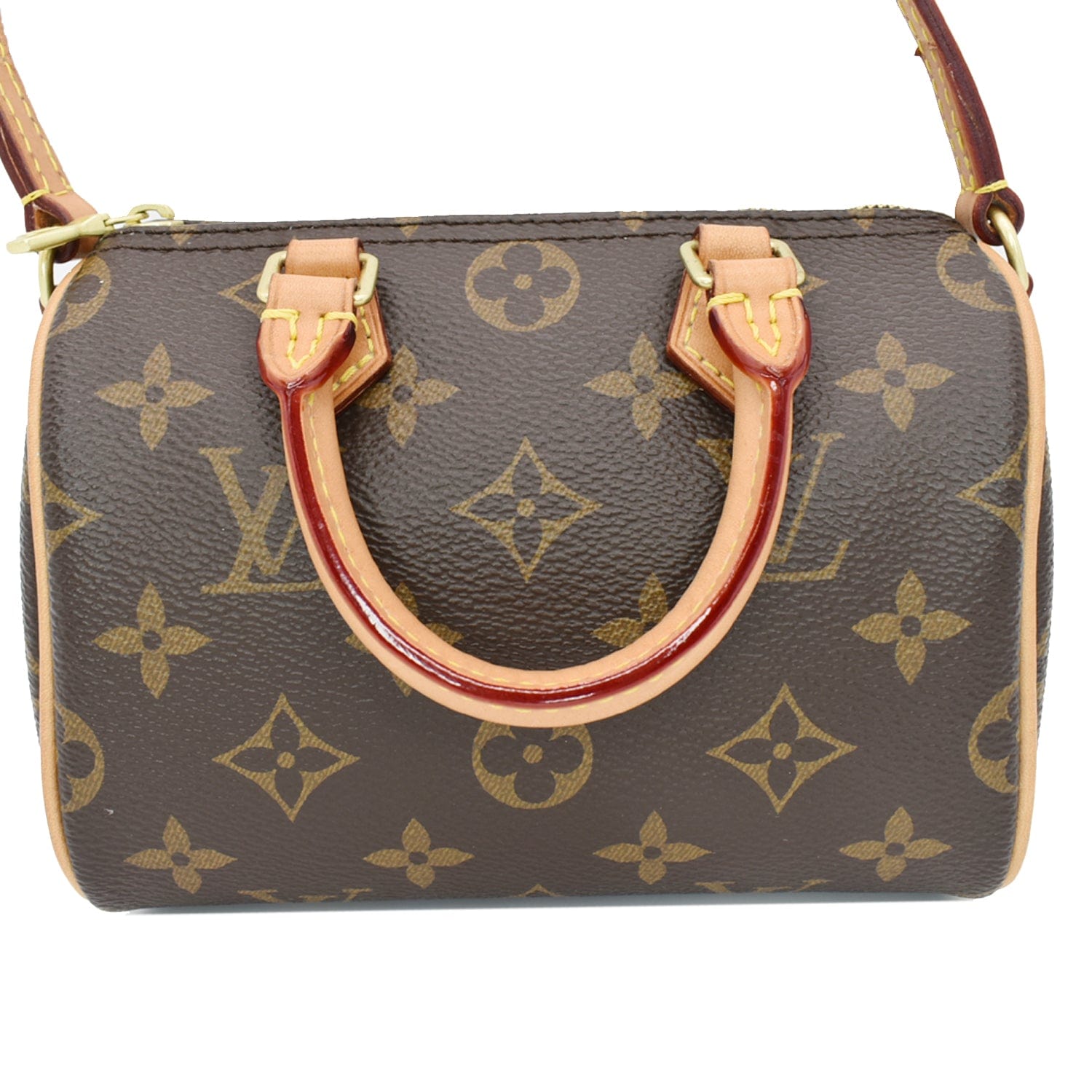 Louis Nano Speedy Crossbody Bag Canvas Monogram