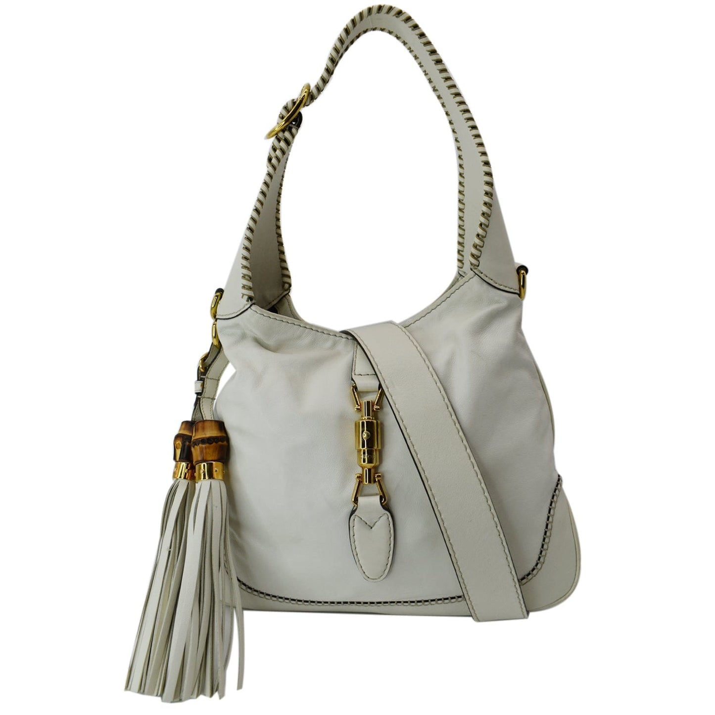 Gucci Jackie Shoulder Bag Leather White