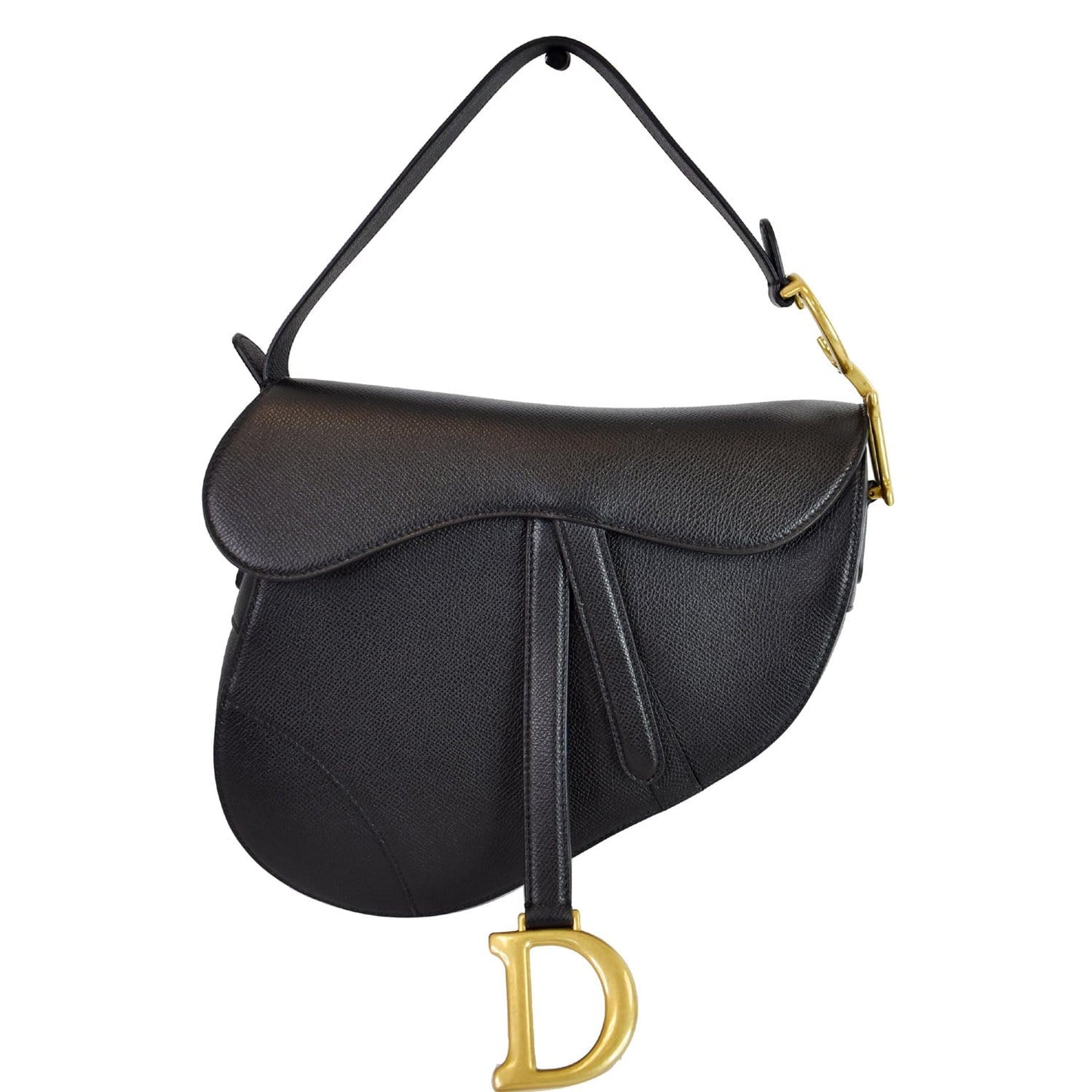 Dior Saddle Shoulder Bag Leather Black