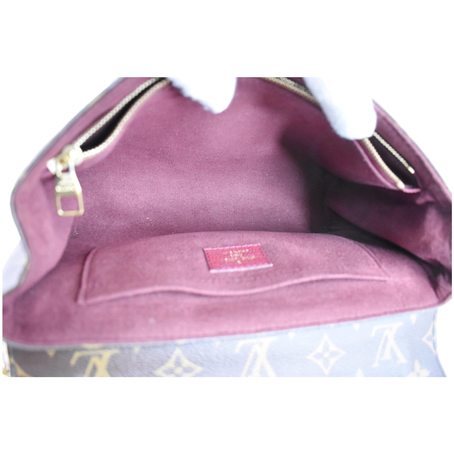 Louis Saint Placide Crossbody Bag Bordeaux Canvas Monogram