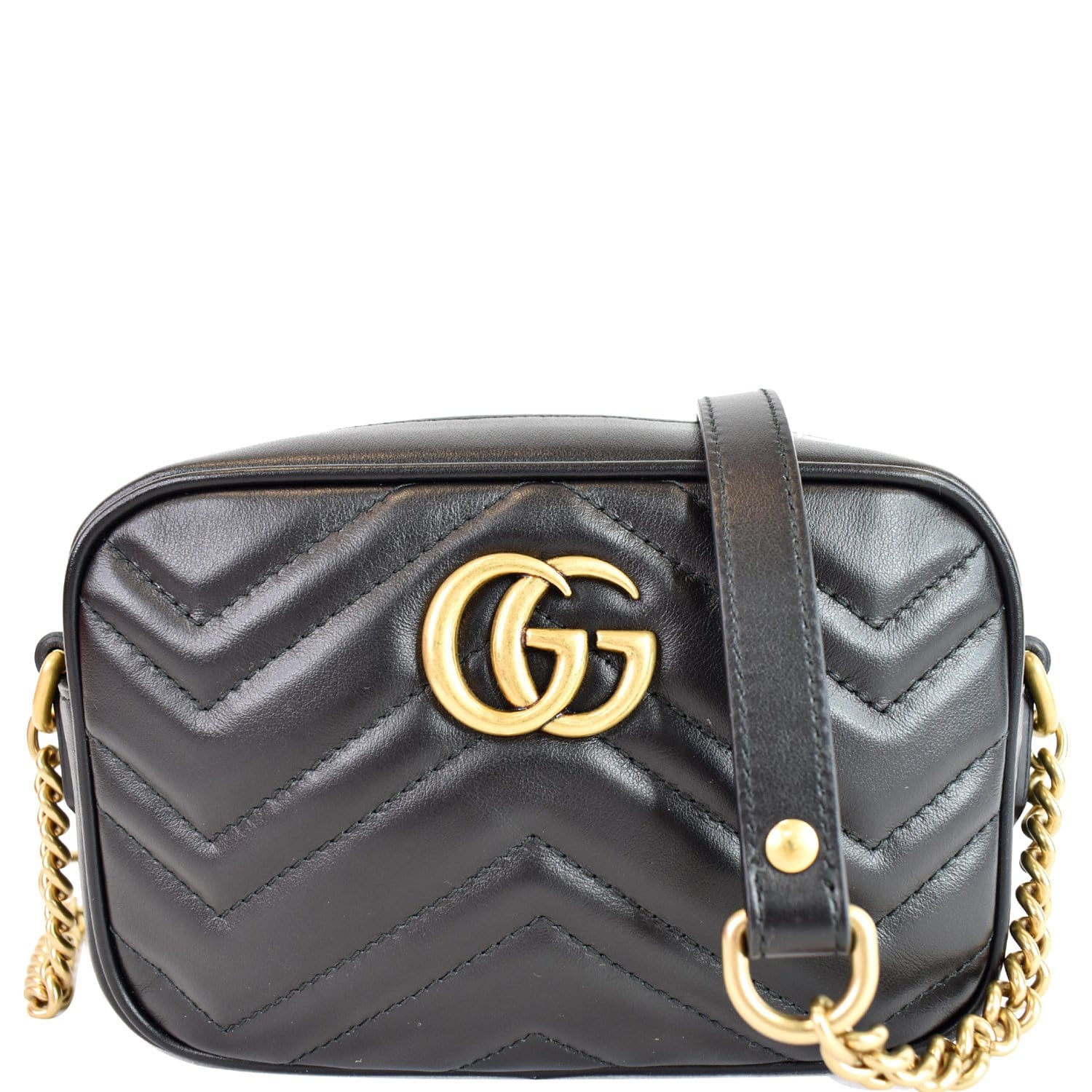 Gucci Marmont Mini Shoulder Bag Leather Matelasse