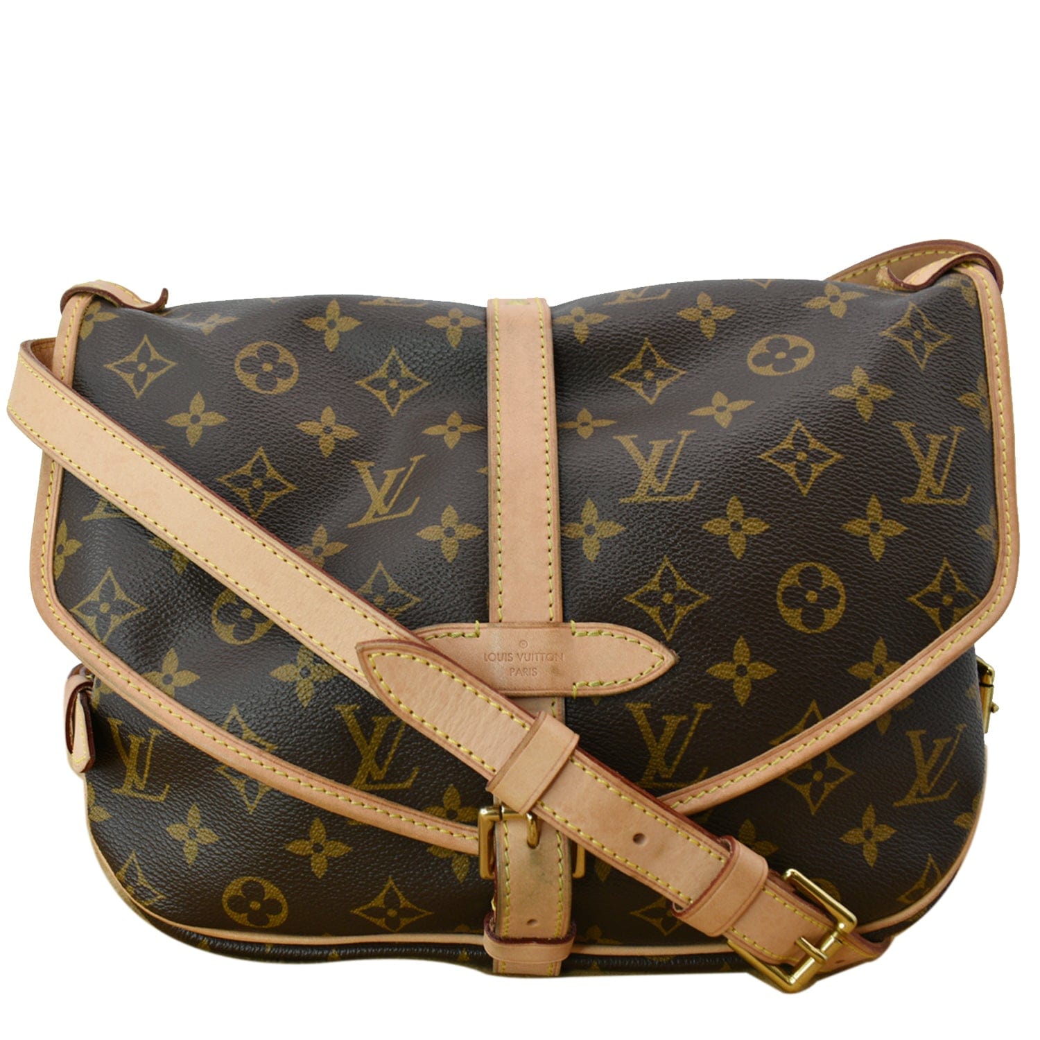 Louis Saumur Crossbody Bag Canvas Monogram 30 Mb0182