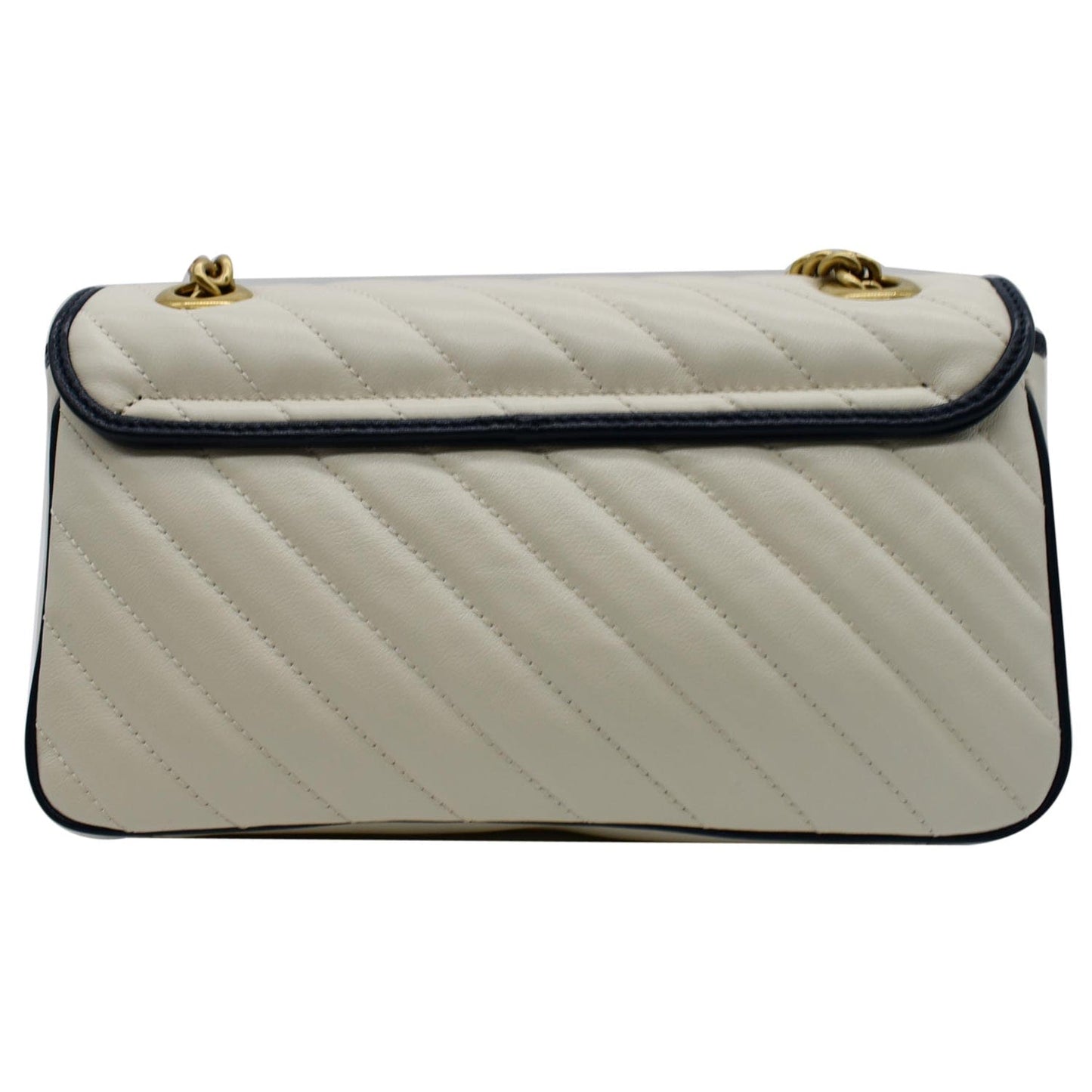 Gucci Torchon Marmont Shoulder Bag Matelasse White
