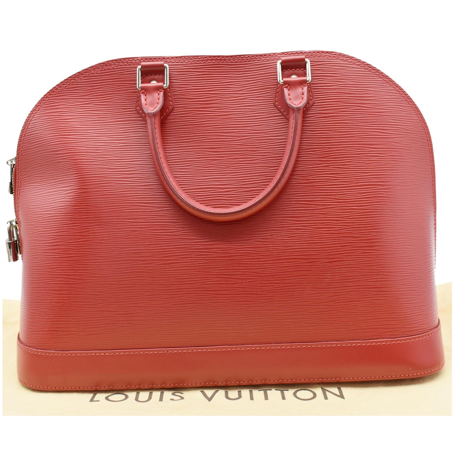 Louis Alma Gm Epi Satchel Bag Leather Red Travel Bag