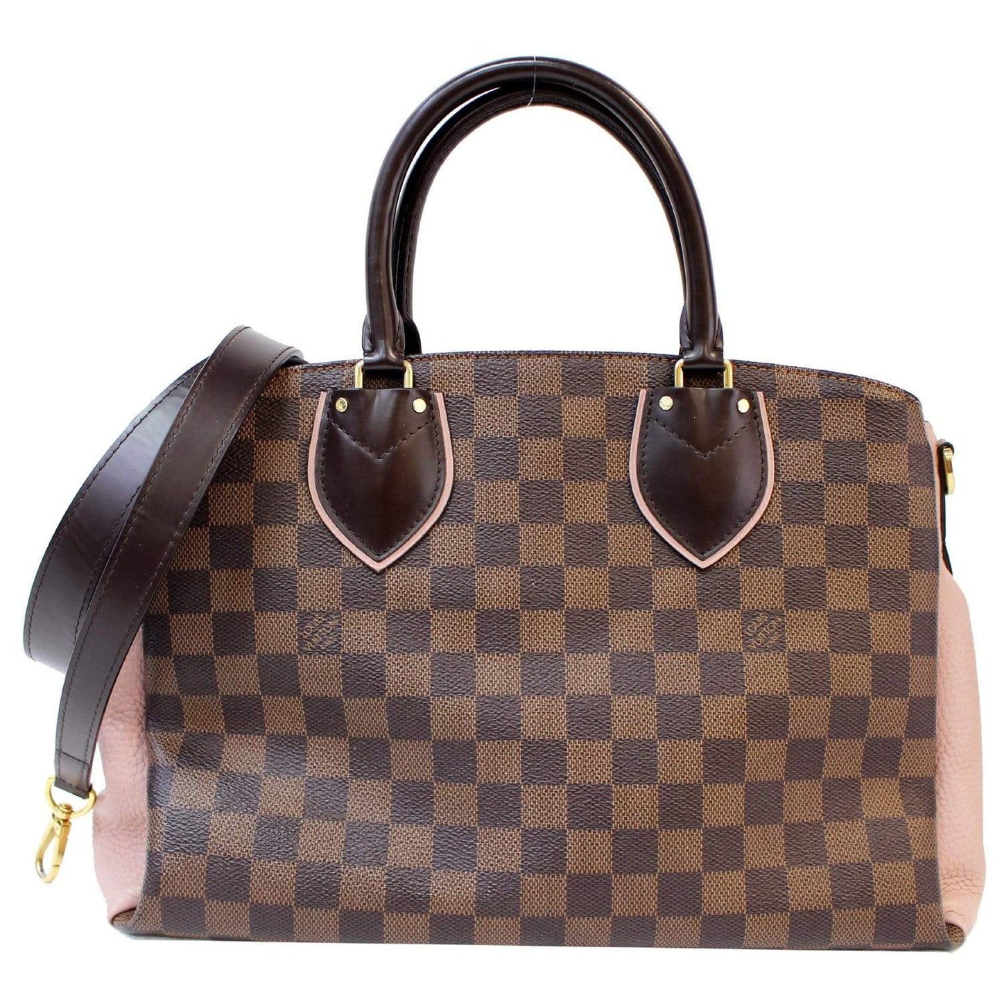 Louis Normandy Damier Ebene Shoulder Bag Brown
