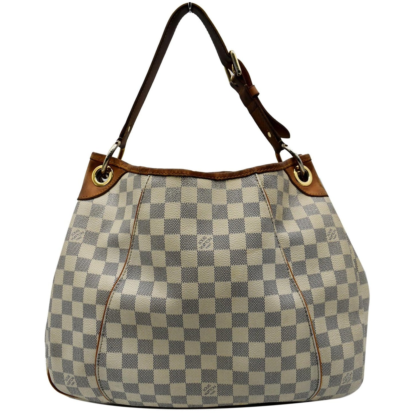 Louis Galliera Pm Damier Azur Shoulder Tote White Shoulder Bag