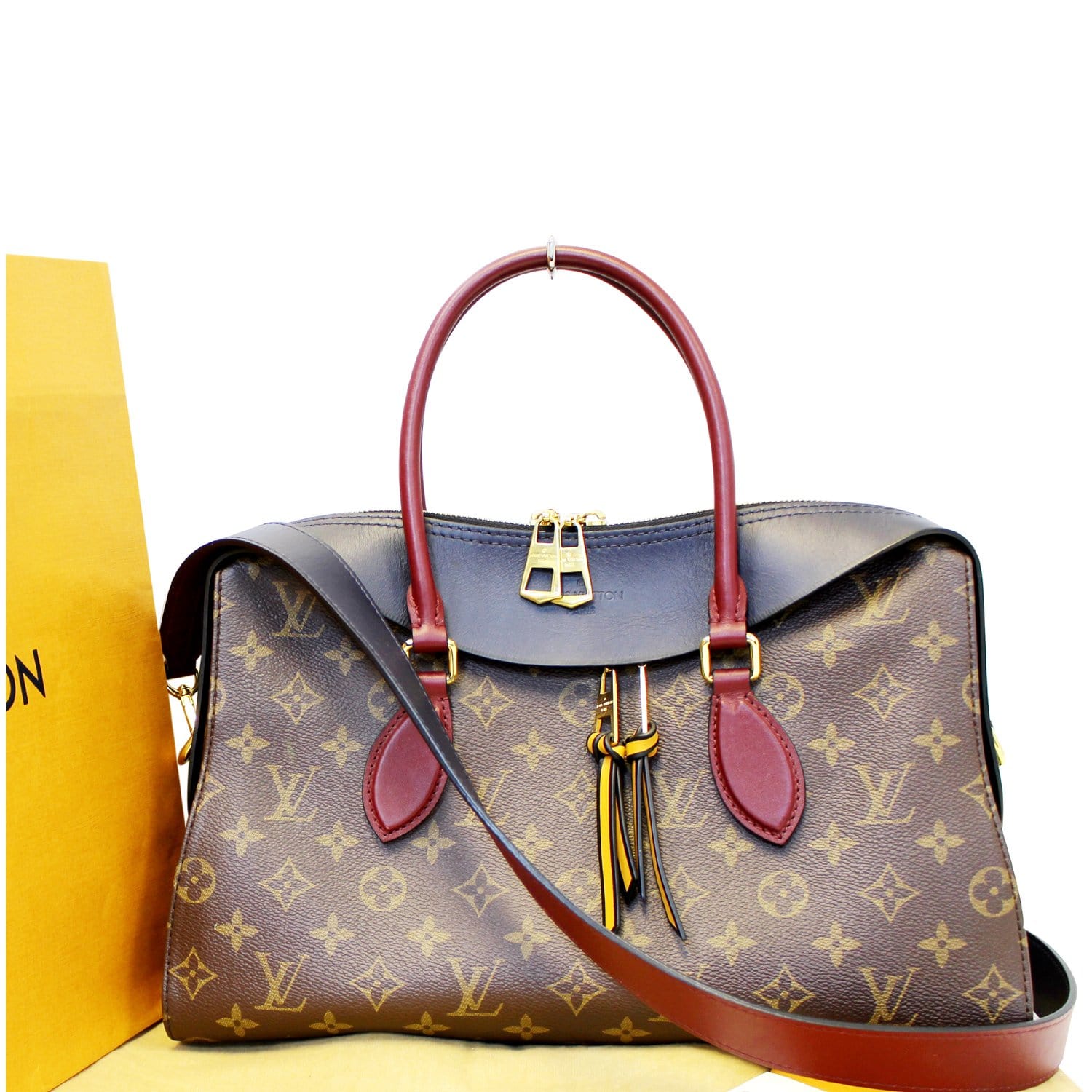 Louis Tuileries Tote Shoulder Bag Canvas Monogram