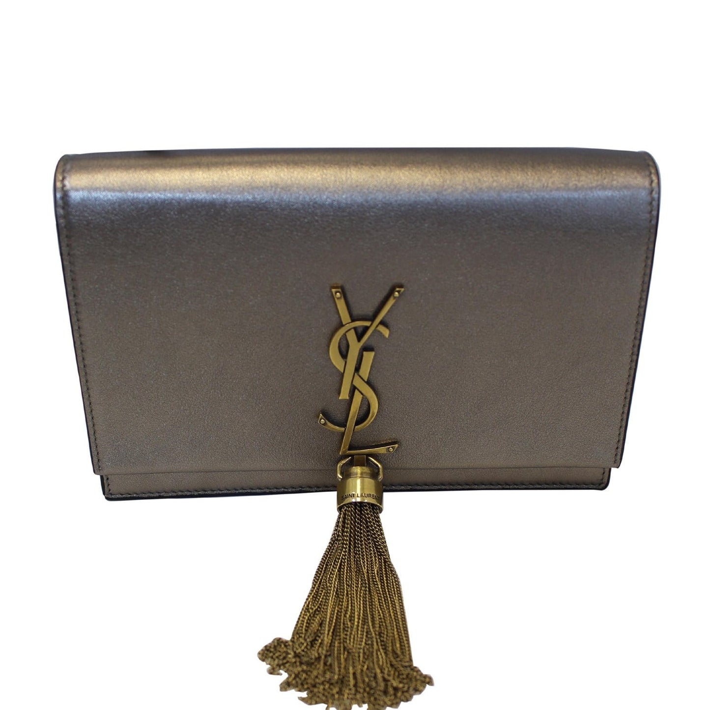YSL Saint Laurent Saint Kate Tassel Shoulder Crossbody Bag Leather Gold