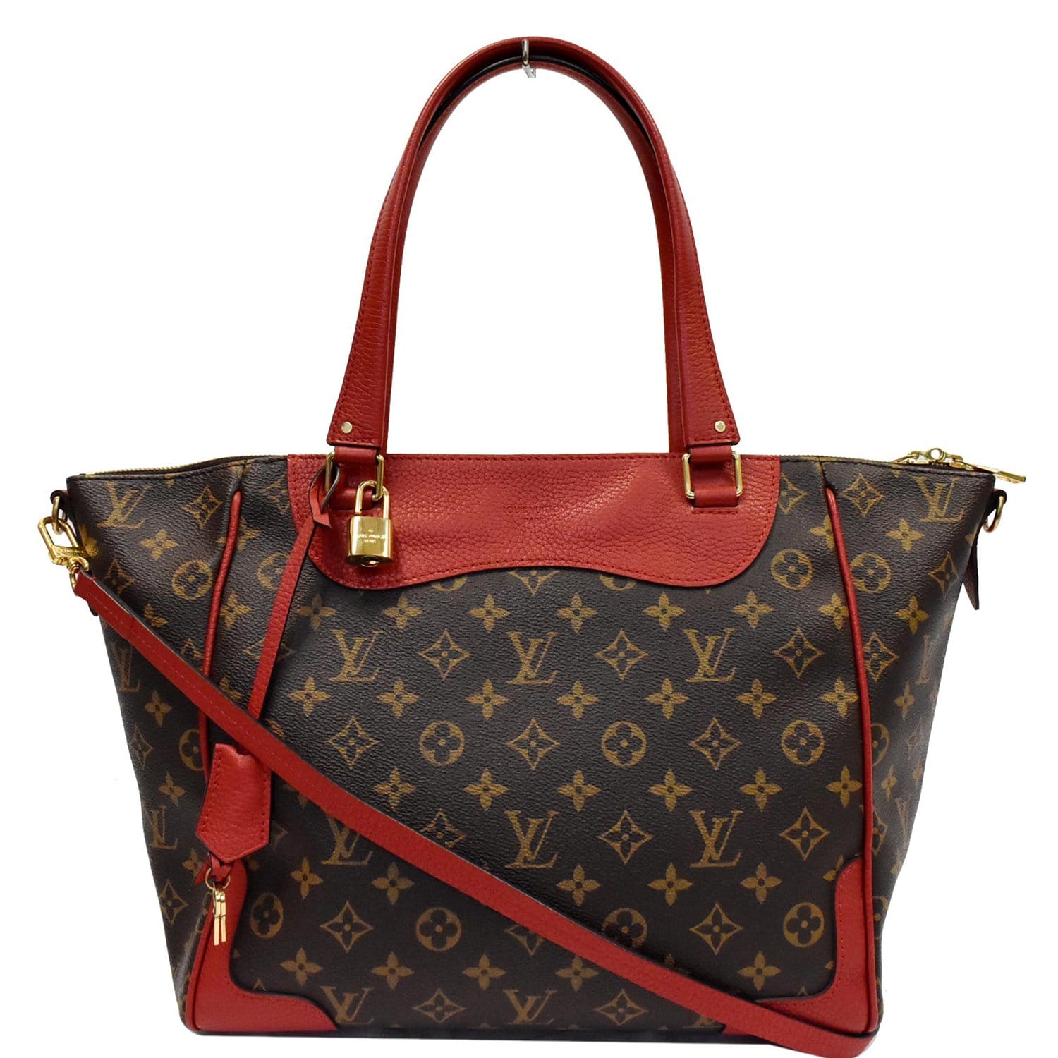 Louis Estrela Nm Shoulder Bag Coquelicot Canvas Monogram
