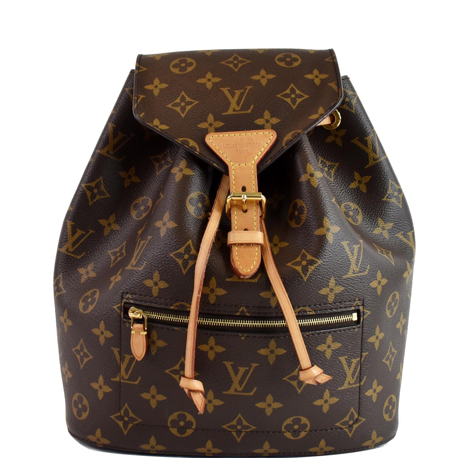 Louis Montsouris Nm Backpack Bag Canvas Monogram Brown 4