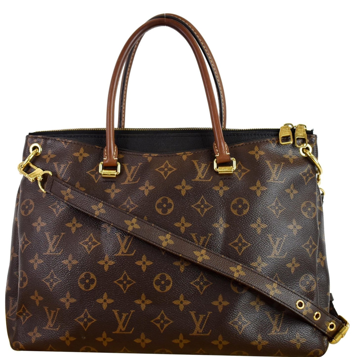 Louis Pallas 2Way Shoulder Bag Canvas Monogram Brown 5