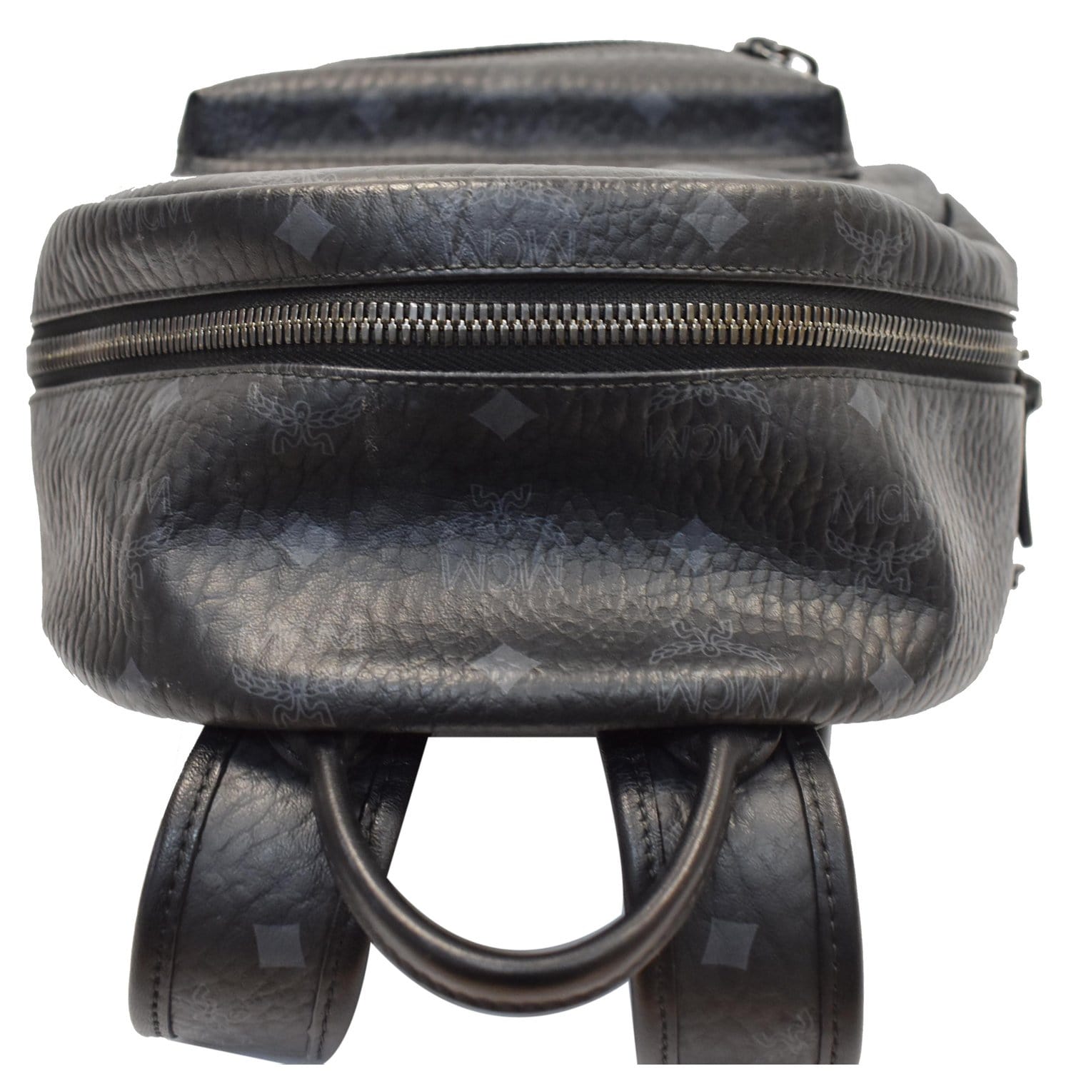 MCM Stark Classic Visetos Backpack Bag Canvas Black