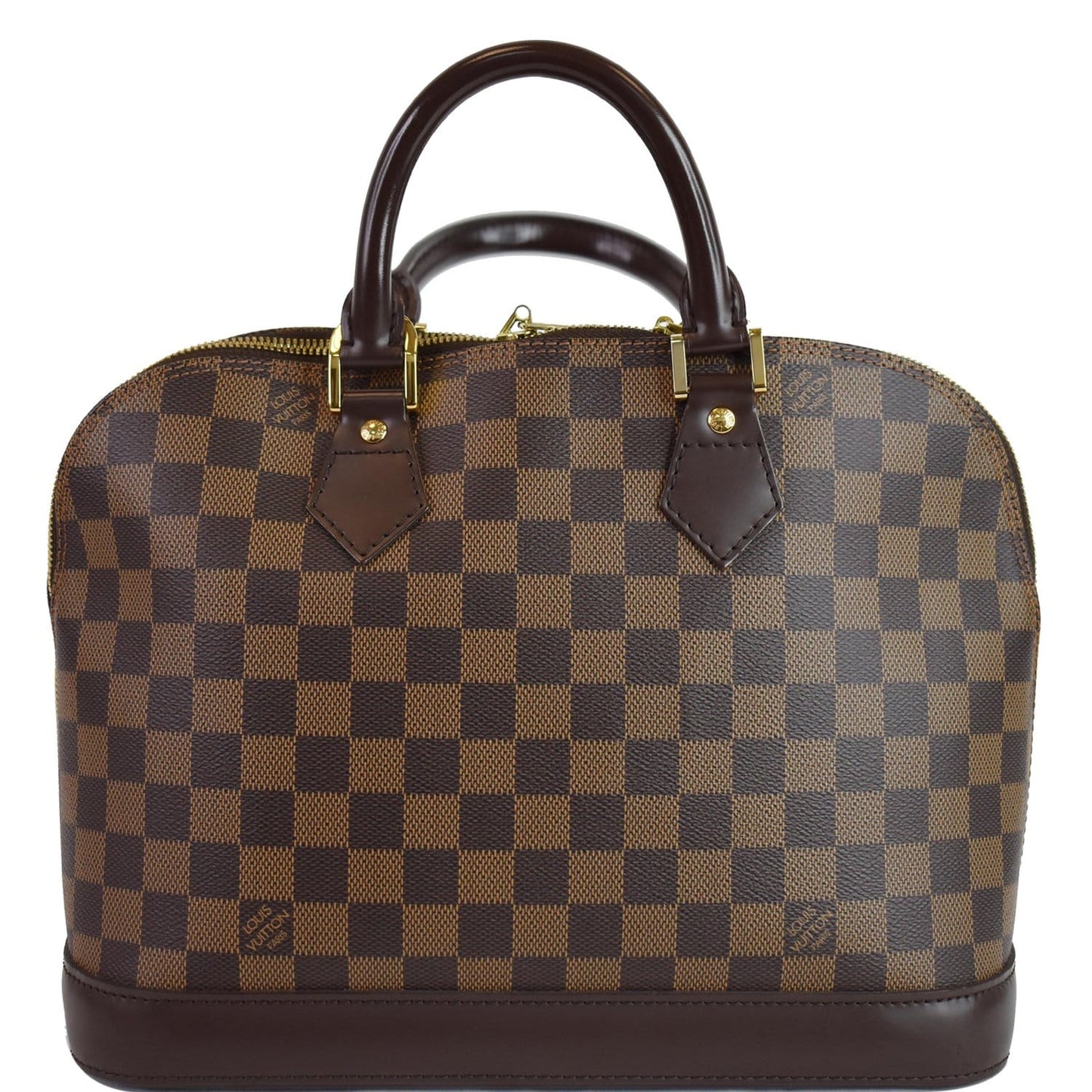 Louis Alma Pm Damier Ebene Satchel Bag Brown Travel Bag