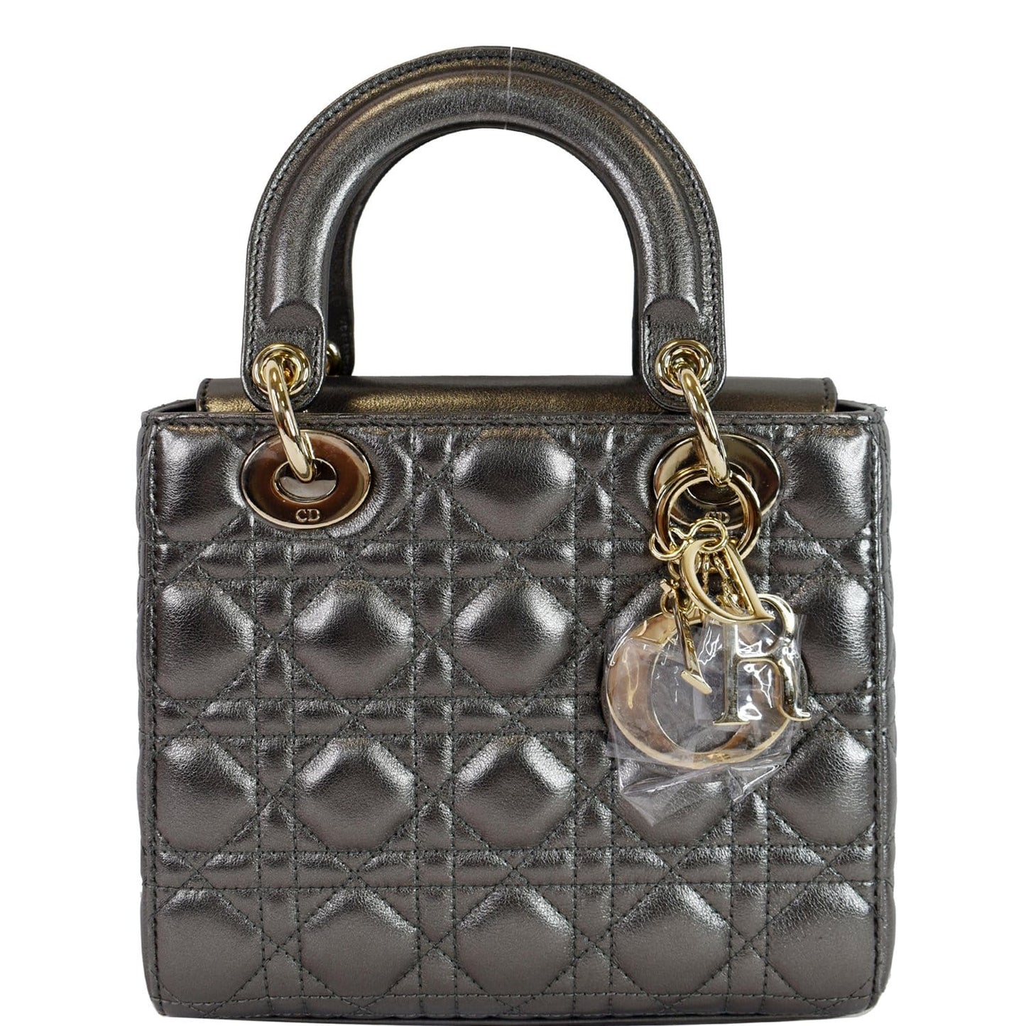 Dior My Abc Grained Calfskin Shoulder Bag Gunmetal