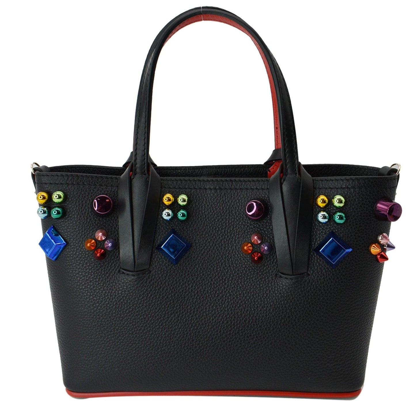 Cabata Embellished Tote Bag Leather Black
