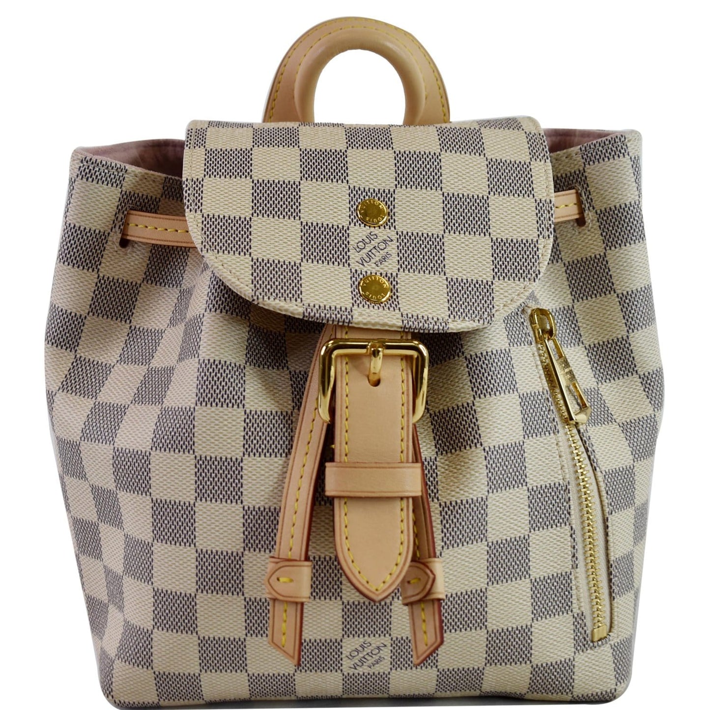 Louis Sperone Bb Damier Azur Backpack Bag White