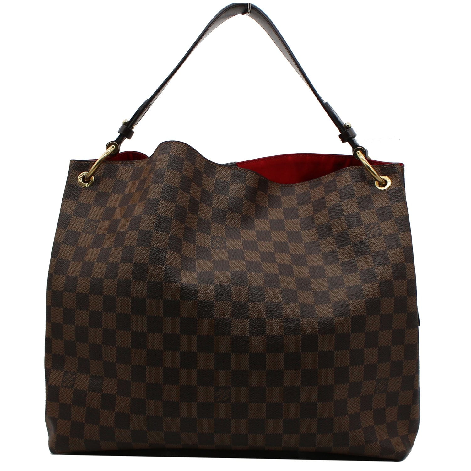 Louis Graceful Mm Damier Ebene Shoulder Bag Brown Brown 5