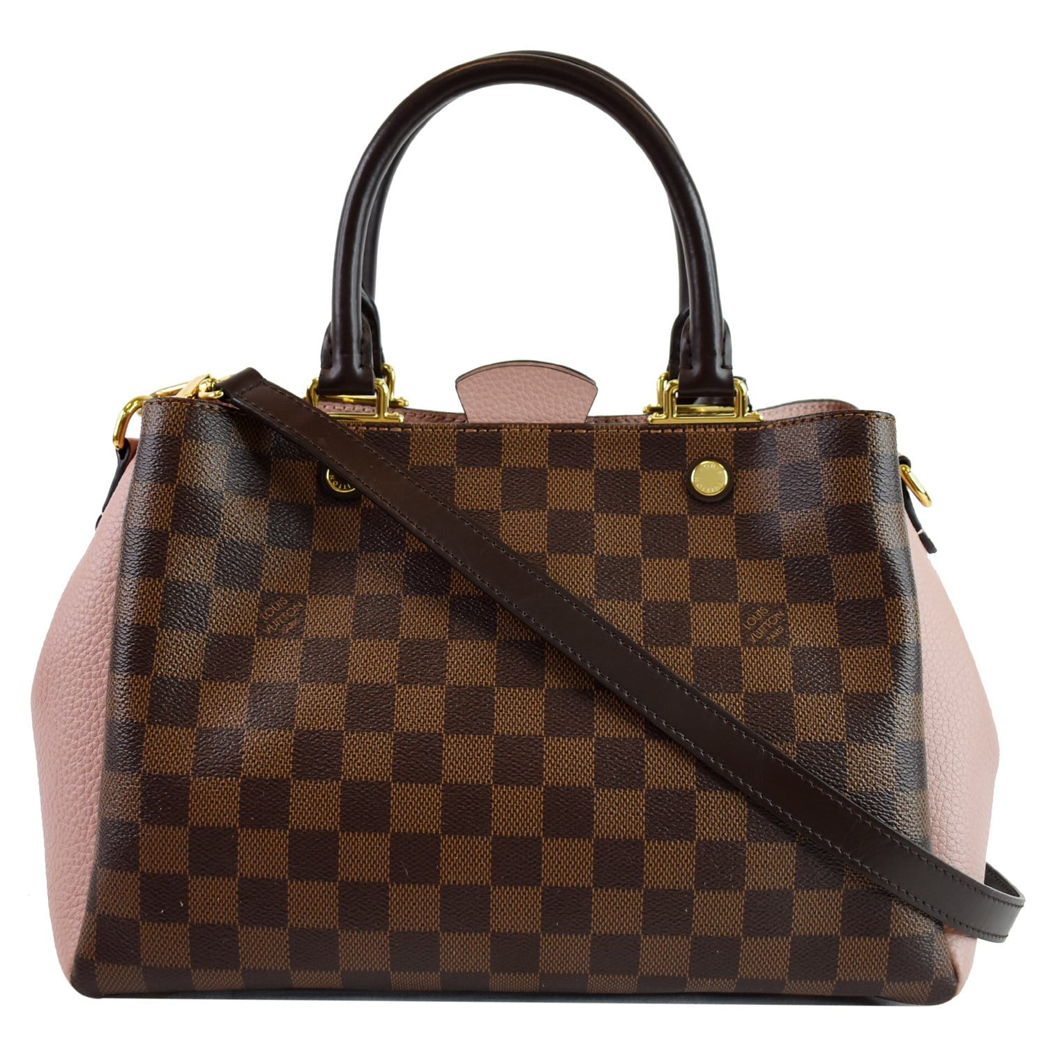 Louis Brittany Damier Ebene Shoulder Bag Brown Brown 4