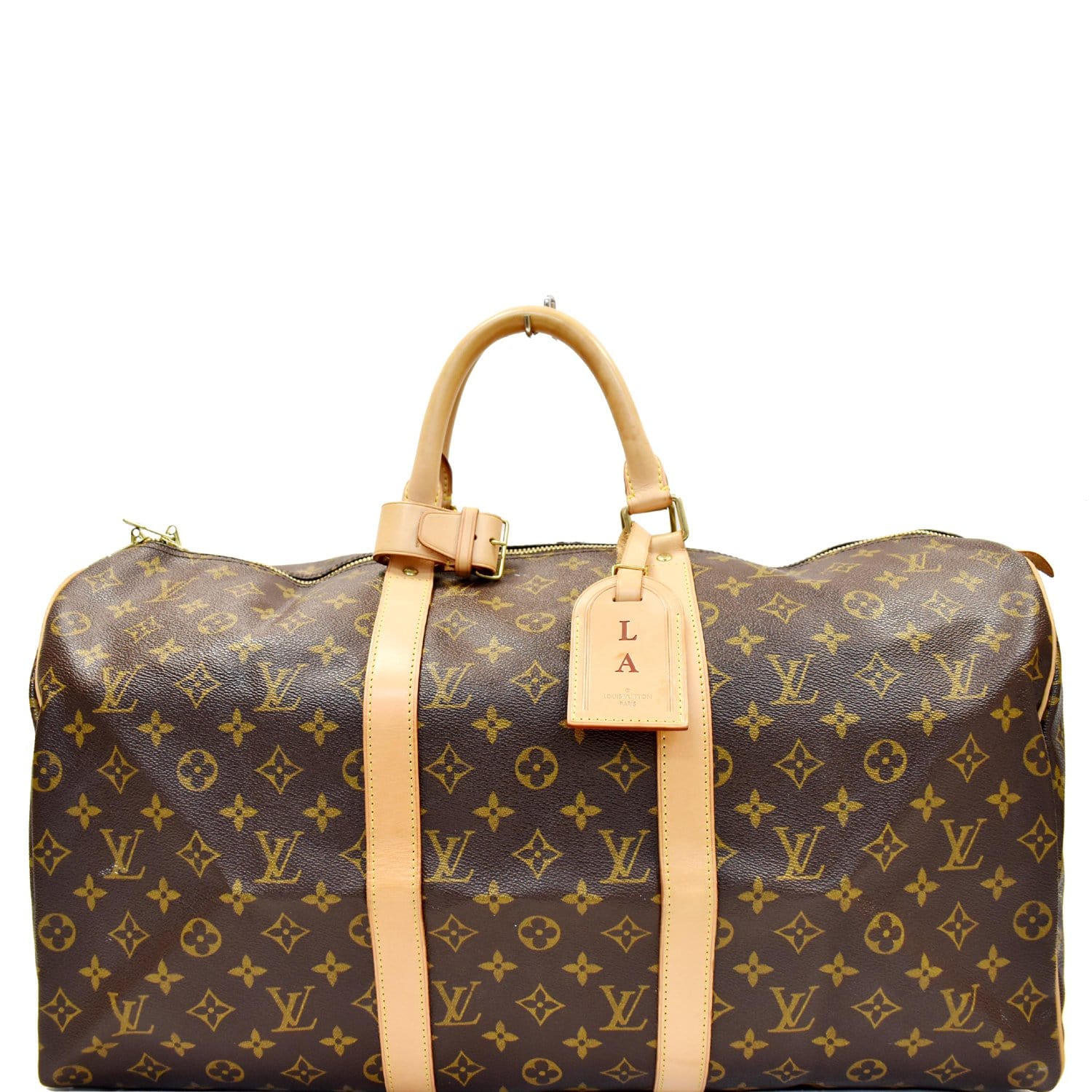 Louis Keepall Travel Bag Canvas Monogram Brown 2