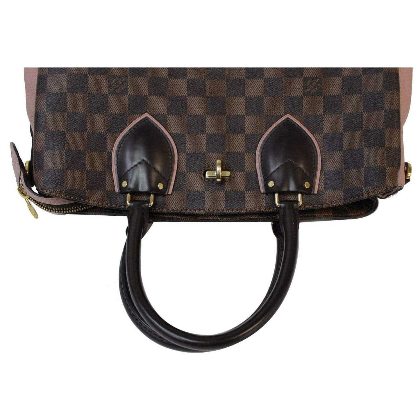 Louis Normandy Damier Ebene Shoulder Bag Brown