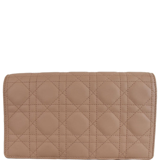 Dior The Lady Calfskin Pouch Bag Blush Ultramatte Chain Shoulder Bag