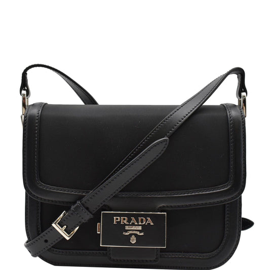 Prada Shoulder Bag Leather Nylon