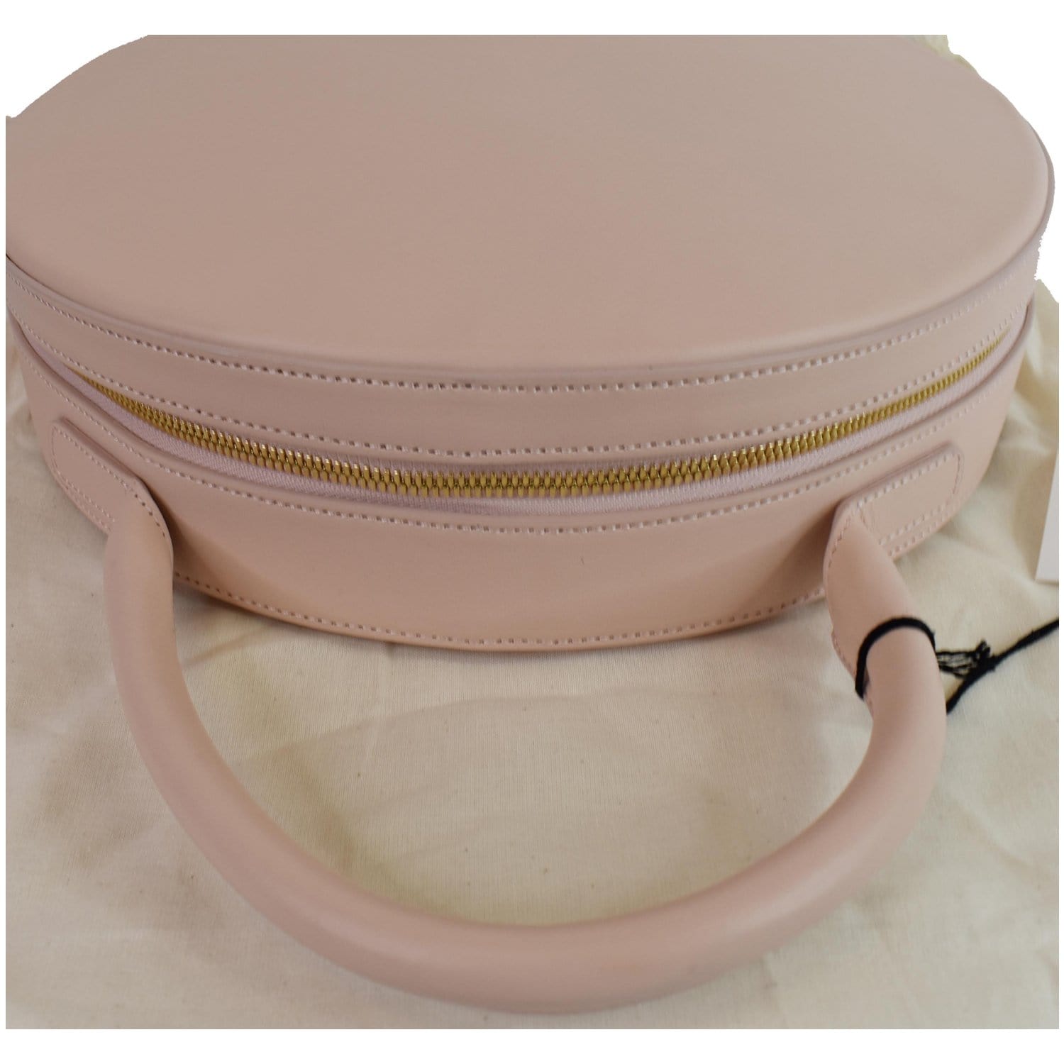 Circle Tote Bag Leather Pink