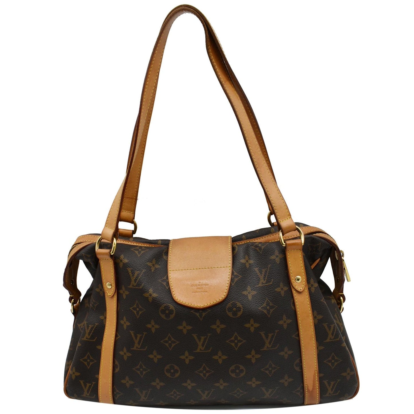 Louis Stresa Pm Shoulder Bag Canvas Monogram