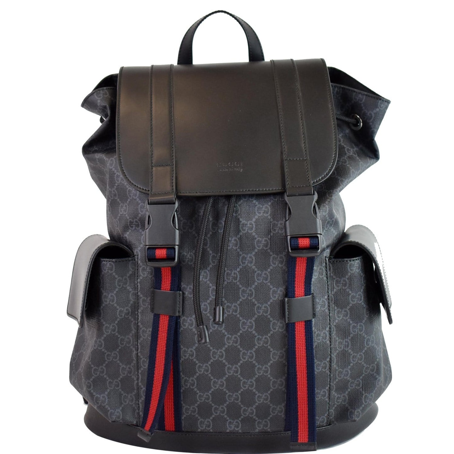 Gucci Supreme Microfiber Backpack Bag Black
