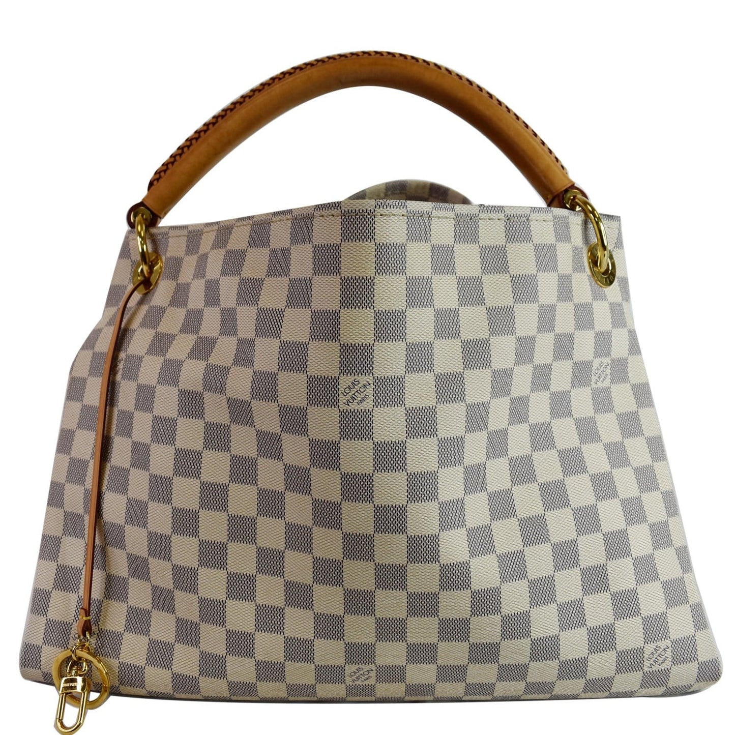 Louis Artsy Mm Damier Azur Shoulder Bag White