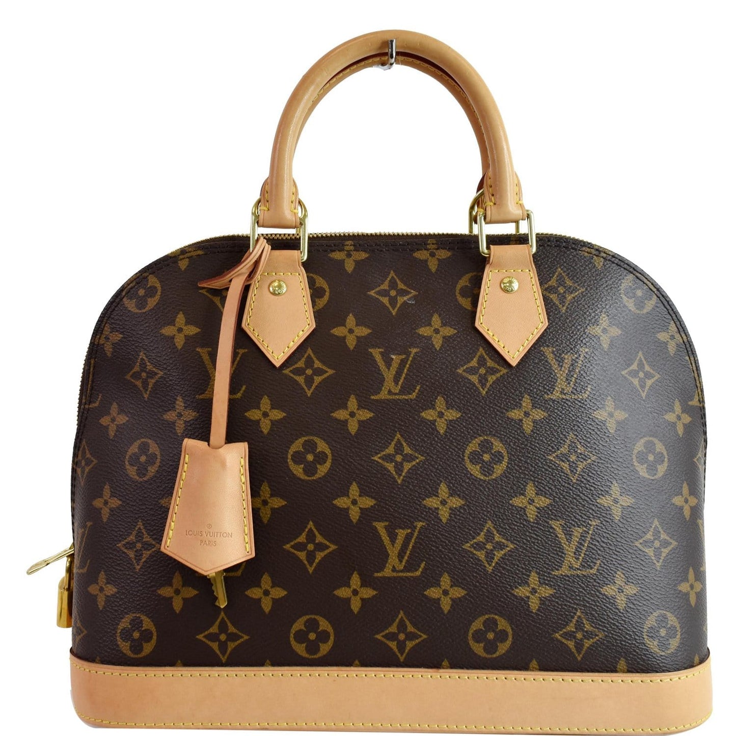 Louis Alma Pm Satchel Bag Canvas Monogram Travel Bag