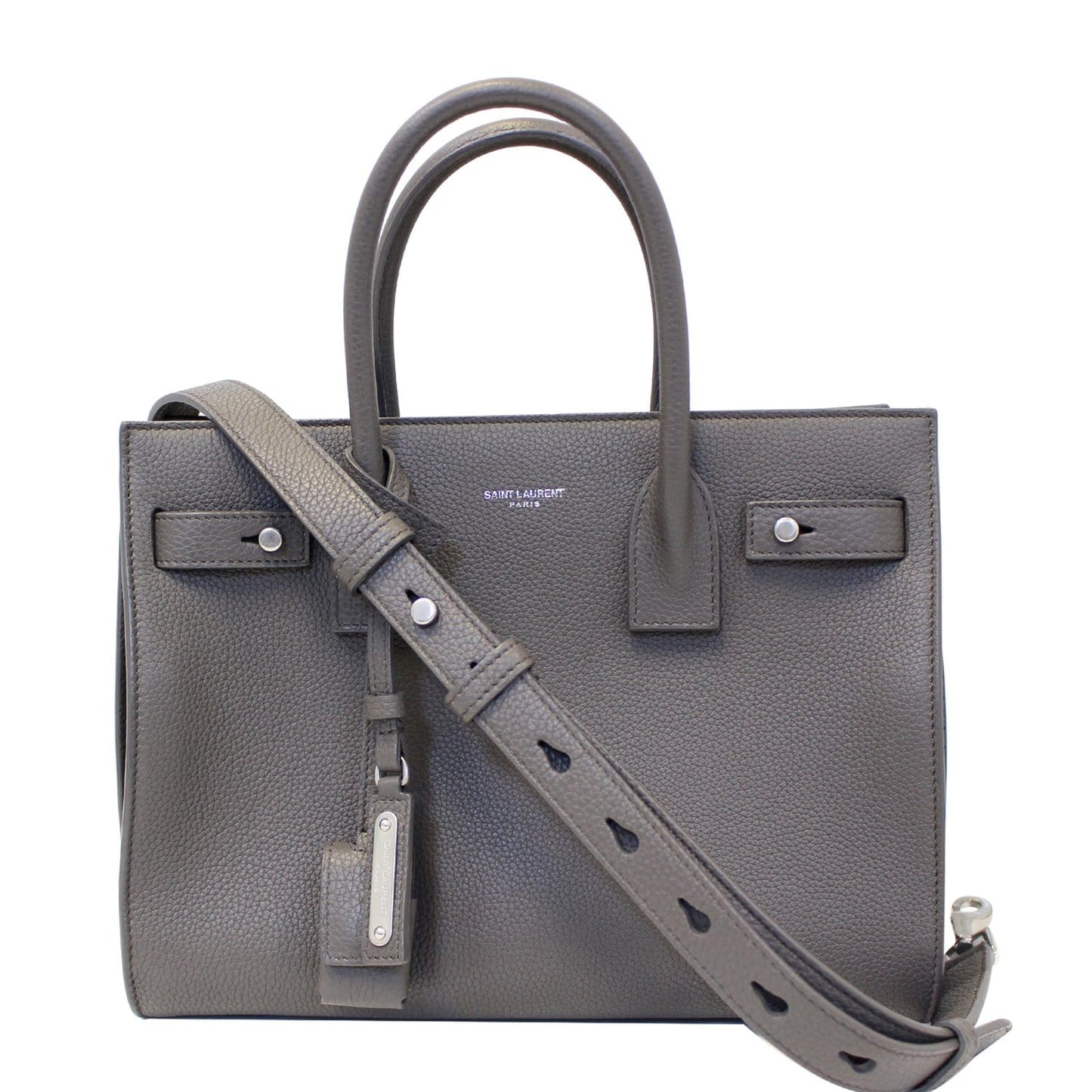 YSL Saint Laurent Saint Sac De Jour Grained Shoulder Bag Leather Small