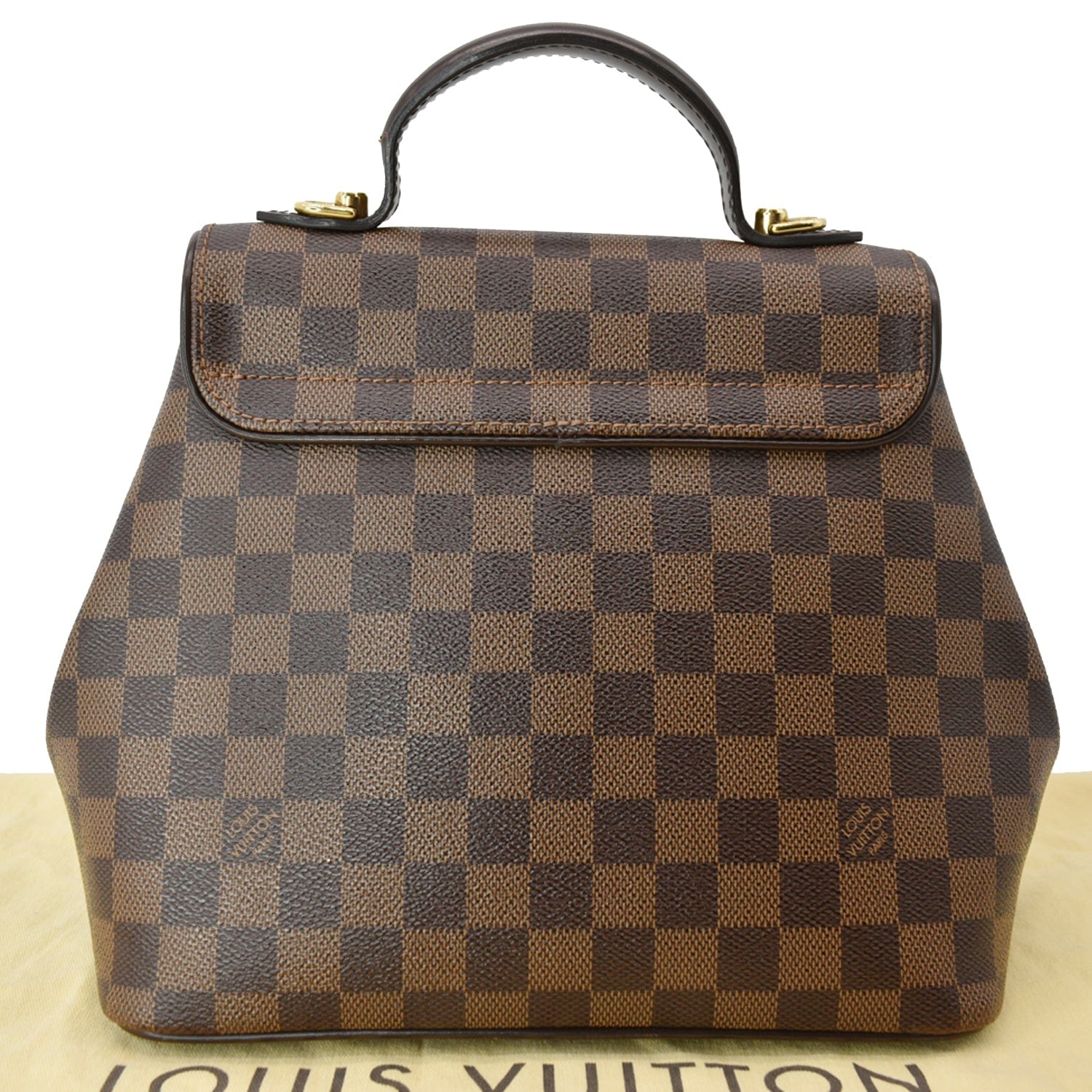 Louis Bergamo Pm Damier Ebene Shoulder Bag Brown