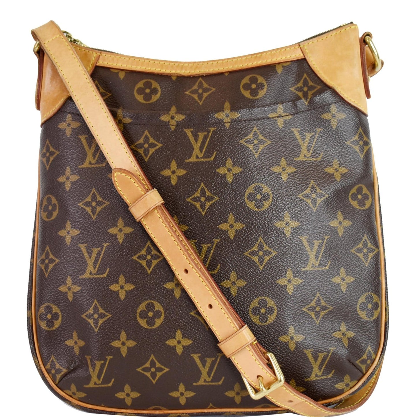 Louis Odeon Pm Shoulder Bag Canvas Monogram Bag Brown