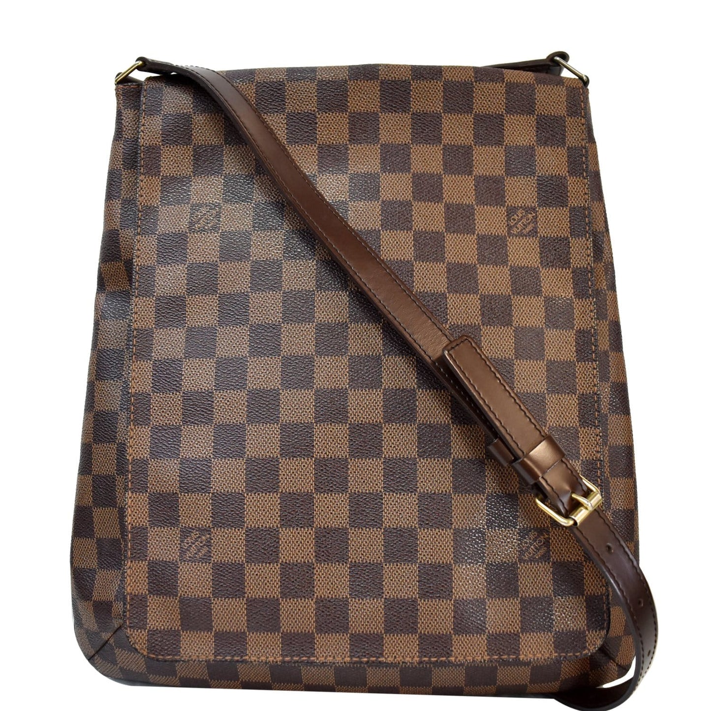 Louis Mtte Salsa Gm Damier Ebene Crossbody Brown Crossbody Bag