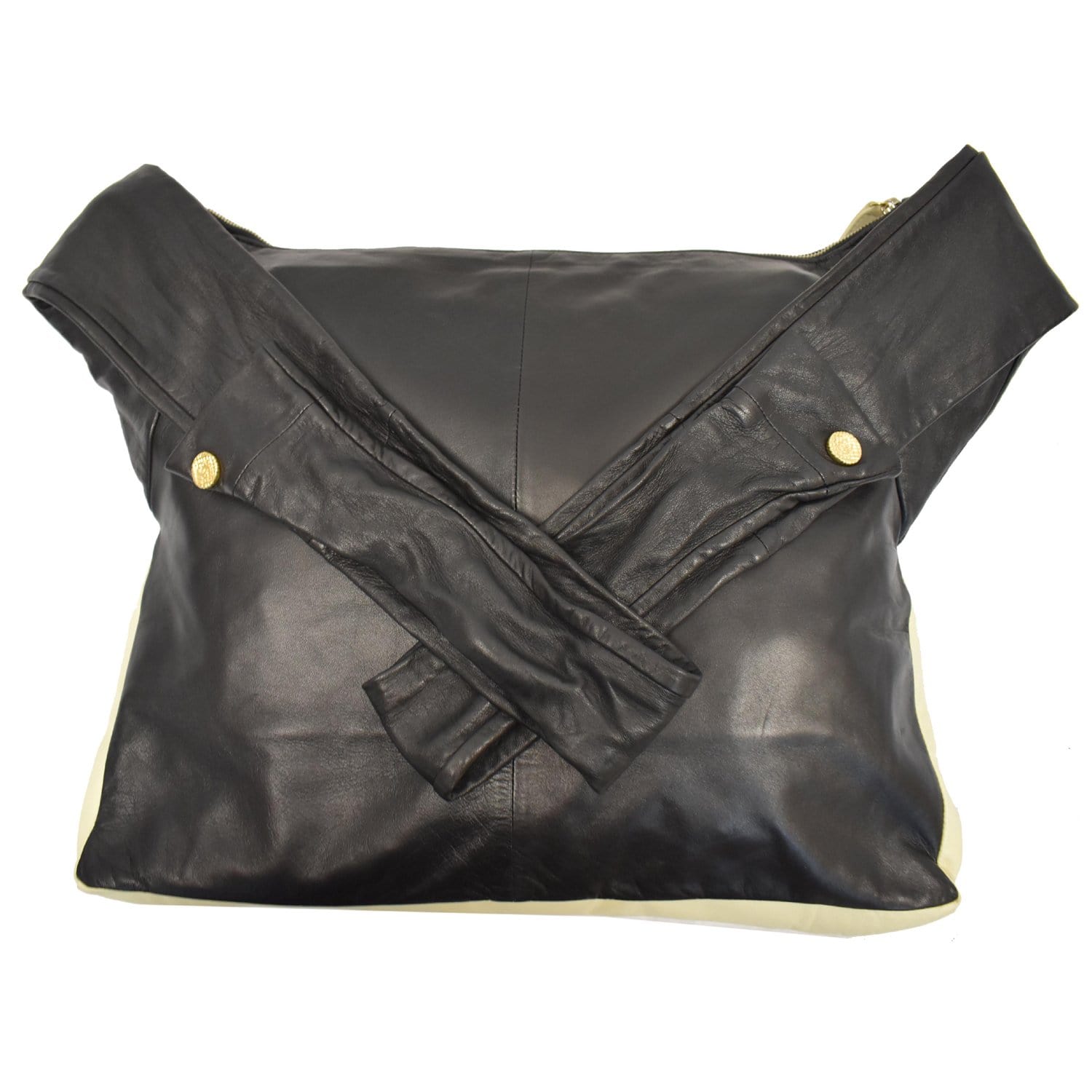 Chanel Girl Lambskin Shoulder Bag Black Beige