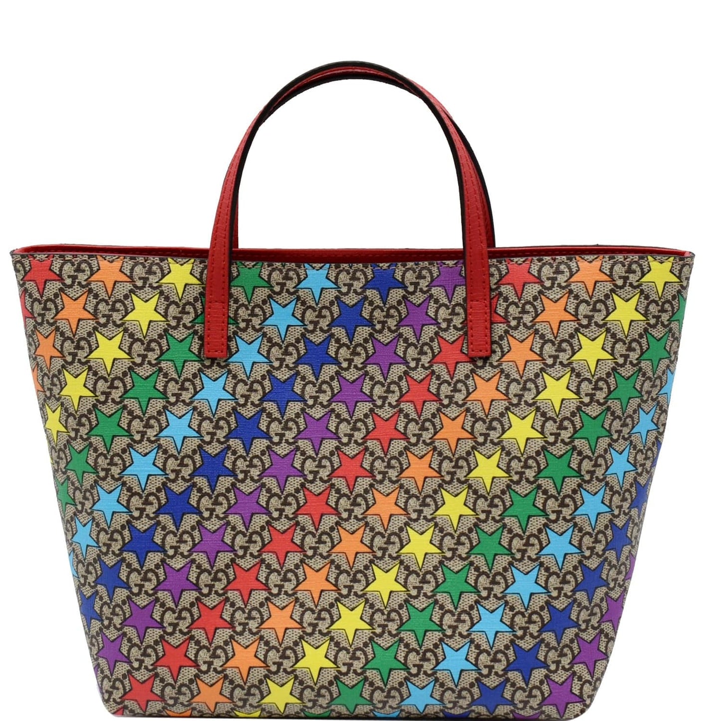 Gucci Children Rainbow Star Supreme Tote Bag Multicolor Canvas