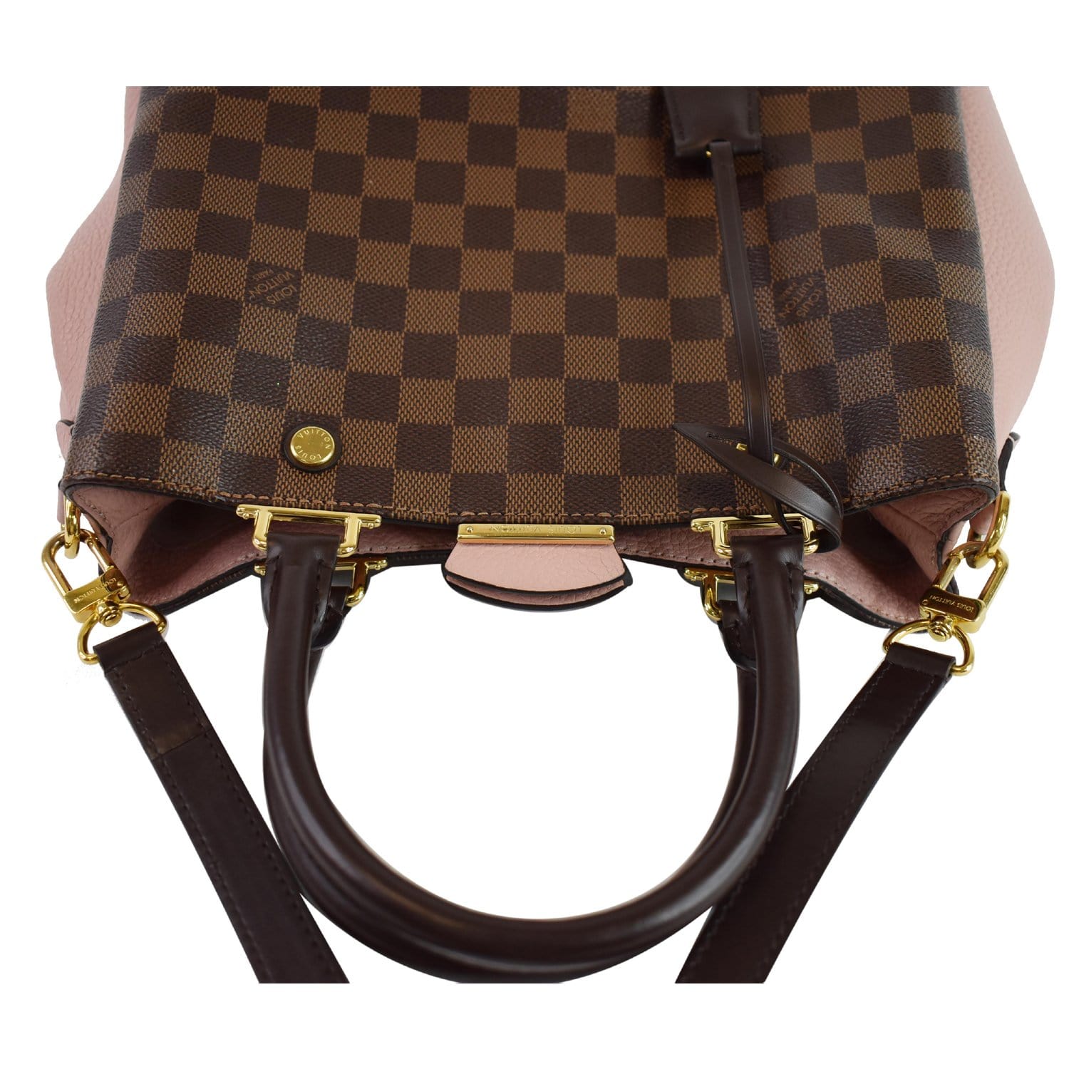 Louis Brittany Damier Ebene Shoulder Bag Brown Brown 4
