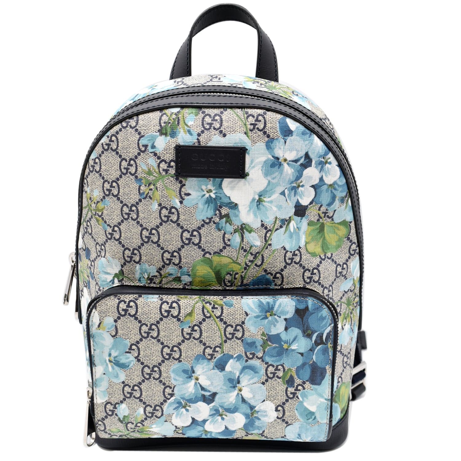 Gucci Blooms Supreme Backpack Monogram Blue