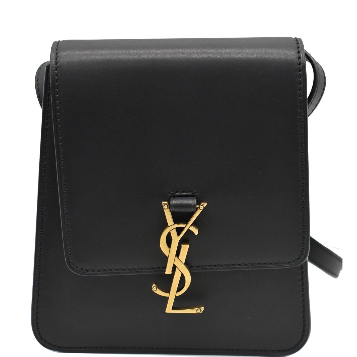 YSL Saint Laurent Saint Kaia North South Satchel Bag Leather Black Travel Bag