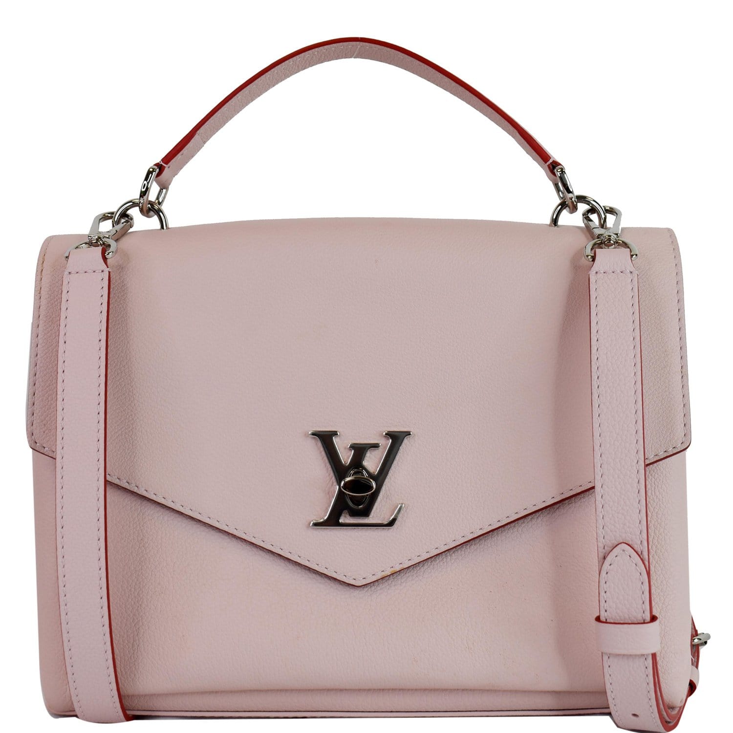Louis Mylockme Crossbody Bag Leather Pink